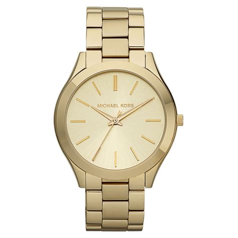 montre slim runway michael kors|michael kors gold tone watch.